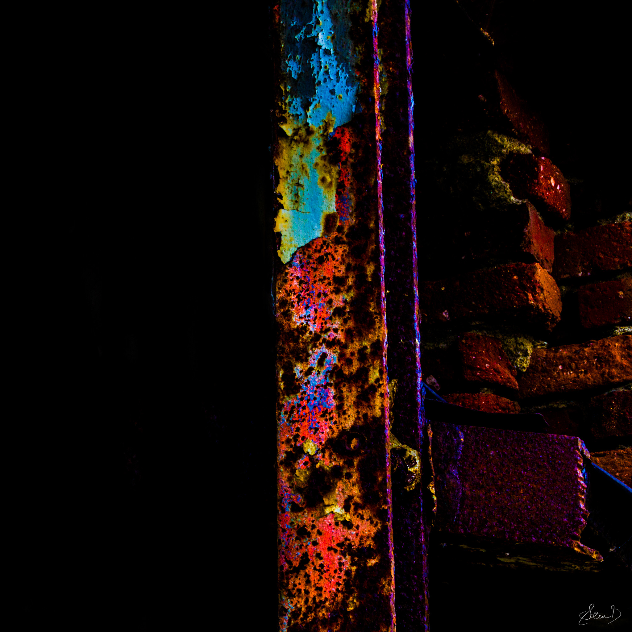 Veggbilder |  | Colourful decay | fotokunst kunstfoto foto kunst bilder aluminiumsplate wall art