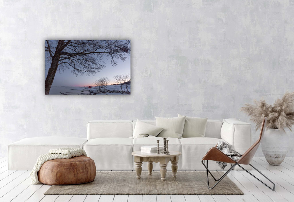 Veggbilder | Vintermorgen | Winter morning | fotokunst kunstfoto foto kunst bilder aluminiumsplate wall art