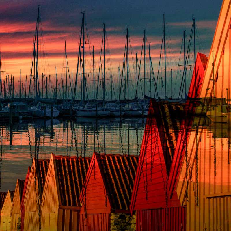 Kveld ved havnen | Veggbilder | Fotokunst til salgs | Kunstfoto | Kunst | Foto | Bilde