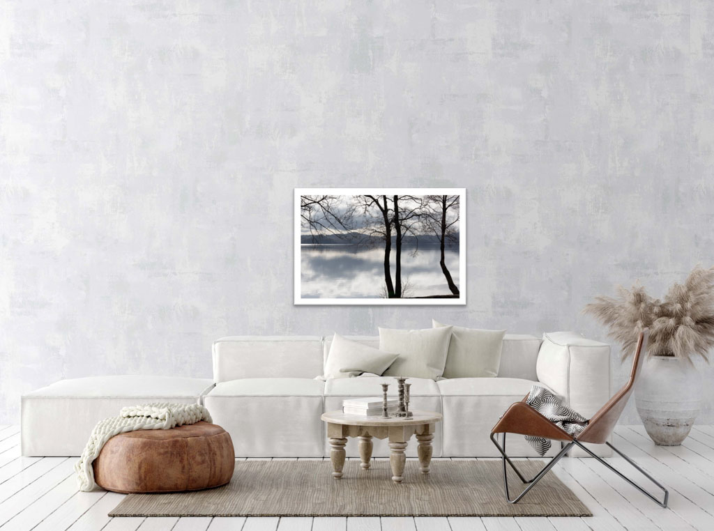 Veggbilder | Ro ved vannet #2 | Tranquil lake #2 | fotokunst kunstfoto foto kunst bilder aluminiumsplate wall art