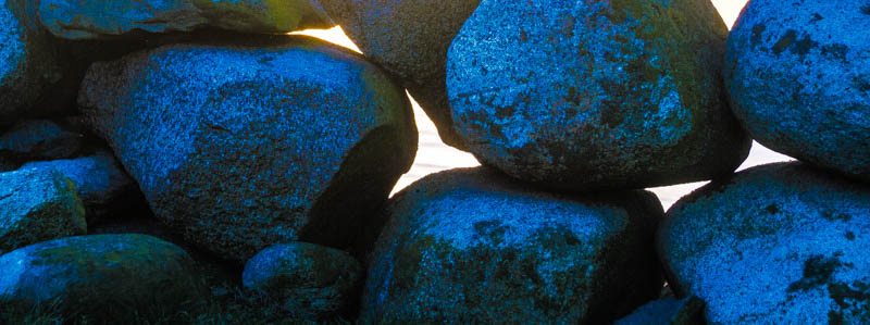 Blå steingard | Veggbilder | Fotokunst til salgs | Kunstfoto | Kunst | Foto | Bilde